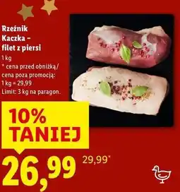 Lidl rzeźnik Kaczka - filet z piersi oferta