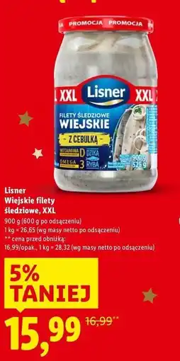 Lidl Lisner Wiejskie Filety śledziowe, XXL oferta