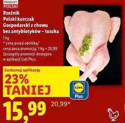 Lidl Rzeźnik Polski kurczak gospodarski z chowu bez antybiotyków - tuszka oferta