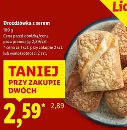 Lidl Drożdżówka z serem oferta