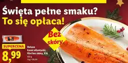 Lidl Deluxe Łosoś atlantycki, filet bez skóry, XXL oferta