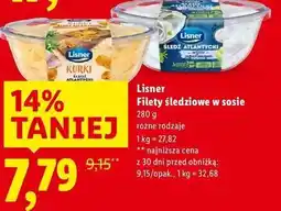 Lidl Lisner Filety Śledziowe w sosie oferta