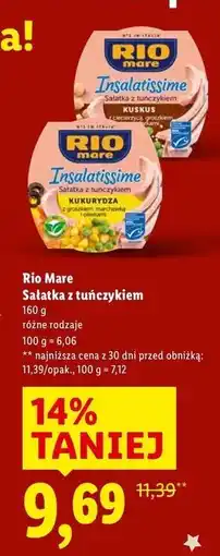 Lidl Rio Marę Sałatka z tuńczyka oferta