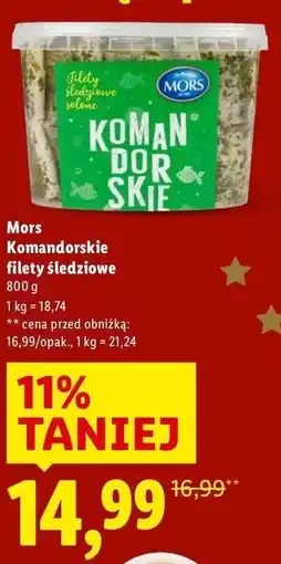 Lidl Mors Komandorskie filety Śledziowe oferta