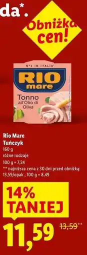 Lidl Rio Marę Tuńczyk oferta