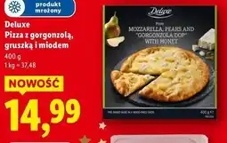 Lidl Deluxe Pizza z gorgonzolą, gruszką i miodem oferta