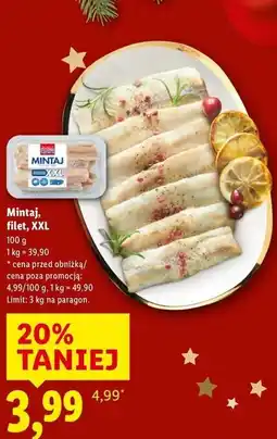 Lidl Mintaj, filet, XXL oferta