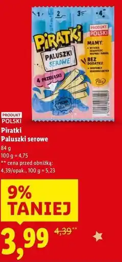 Lidl Piratki Paluszki serowe oferta