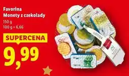 Lidl Favorina Monety z czekolady oferta