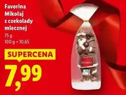 Lidl Favorina Mikołaj z czekolady mlecznej oferta