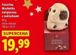 Lidl Favorina Maskotka świąteczna z cukierkami oferta