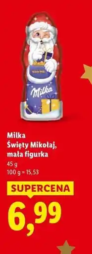 Lidl Milka Święty Mikołaj mała figurka oferta