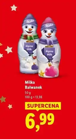 Lidl Milka Bałwanek oferta