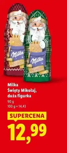 Lidl Milka Święty Mikołaj, duża figurka oferta