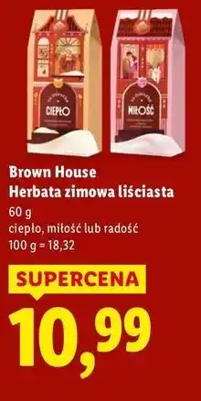 Lidl Brown House Herbata zimowa liściasta oferta