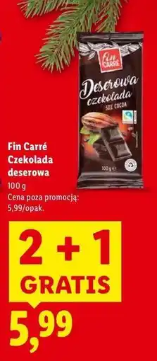 Lidl Fin Jarre Czekolada deserowa oferta