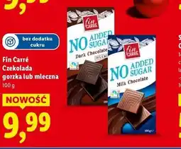 Lidl Fin Carre Czekolada gorzka lub mleczna oferta