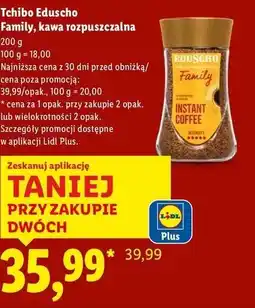 Lidl Tchibo Eduscho Family, kawa rozpuszczalna oferta