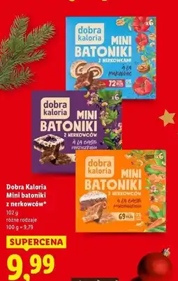 Lidl Dobra Kaloria Mini batoniki z nerkowców oferta