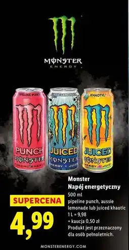 Lidl Monster Napój energetyczny oferta