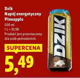 Lidl Dzik napój energetyczny Pineapple oferta