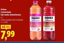 Lidl Oshee Lemoniada lub woda witaminowa oferta