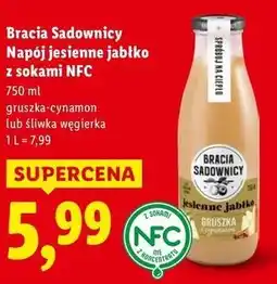 Lidl Bracia Sadowscy Napój jesienne jabłko z sokami NFC oferta