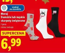 Lidl Moraj Damskie lub męskie skarpety świąteczne oferta