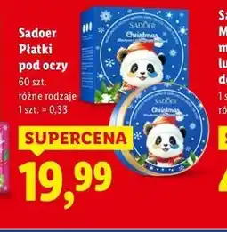 Lidl Sadoer Płatki pod oczy oferta