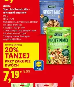 Lidl Mix proteinowy z orzechami i ziarnami soi Alesto oferta
