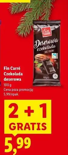 Lidl Czekolada deserowa Fin Carre oferta