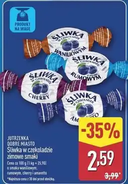 ALDI Śliwka w czekoladzie o smaku cherry i amaretto Jutrzenka Dobre Miasto oferta
