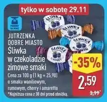 ALDI Śliwka w czekoladzie o smaku cherry i amaretto Jutrzenka Dobre Miasto oferta
