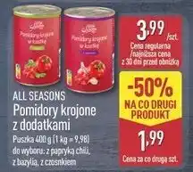 ALDI Pomidory krojone w kostkę z bazylią All Seasons oferta