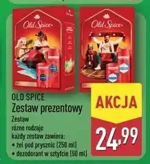ALDI Zestaw w pudełku captain: żel pod prysznic 250 ml + dezodorant sztyft 50 Old Spice oferta