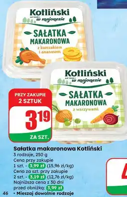 Dino Sałatka makaronowa z warzywami Kotliński oferta