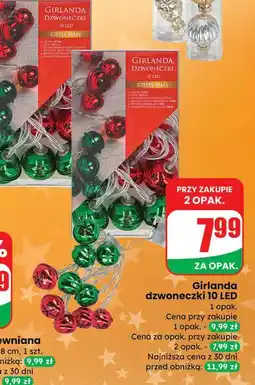 Dino Girlanda dzwoneczki 10 led oferta