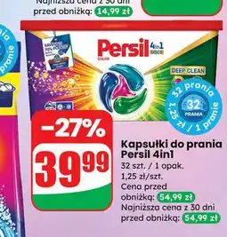 Dino Kapsułki do prania 4in1 deep clean color Persil Discs oferta