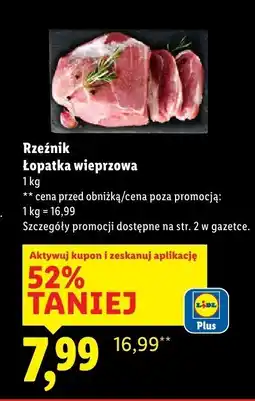 Lidl Łopatka wieprzowa Rzeźnik oferta
