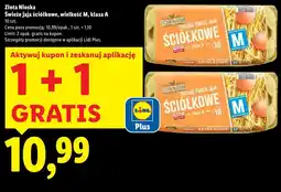 Lidl Świeże jaja ściółkowe, wielkość M, klasa A Złota Nioska oferta