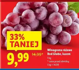 Lidl Winogrona różowe Red Globe, luzem Lidl oferta