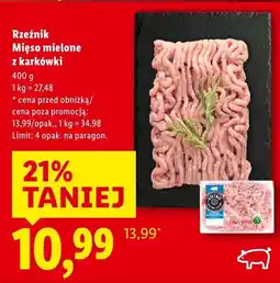 Lidl Mięso mielone z karkówki Rzeźnik oferta
