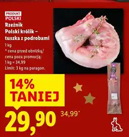 Lidl Polski królik - tuszka z podrobami Rzeźnik oferta