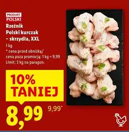 Lidl Polski kurczak - skrzydła, XXL Rzeźnik oferta
