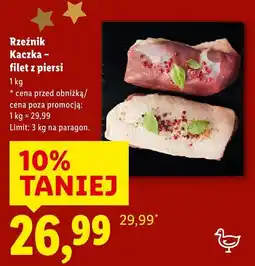 Lidl Kaczka - filet z piersi Rzeźnik oferta