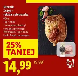 Lidl Indyk - rolada z pietruszką Rzeźnik oferta