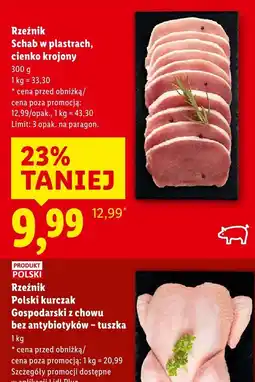 Lidl Kurczak Rzeźnik Polski kurczak Gospodarski z chowu bez antybiotyków - tuszka oferta