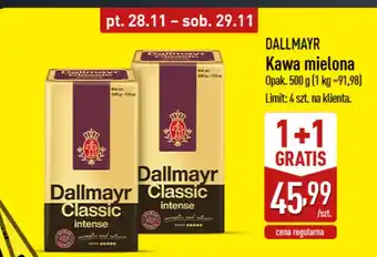 Kawa mielona Dallmayr 1+1 gratis