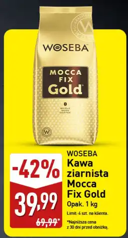 ALDI Kawa ziarnista Woseba Mocca Fix Gold oferta