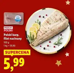 Lidl Karp polski, filet nacinany Lidl oferta